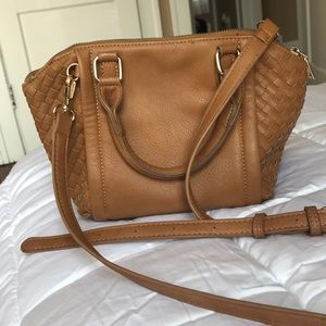 Brown Leather 2-way bag
